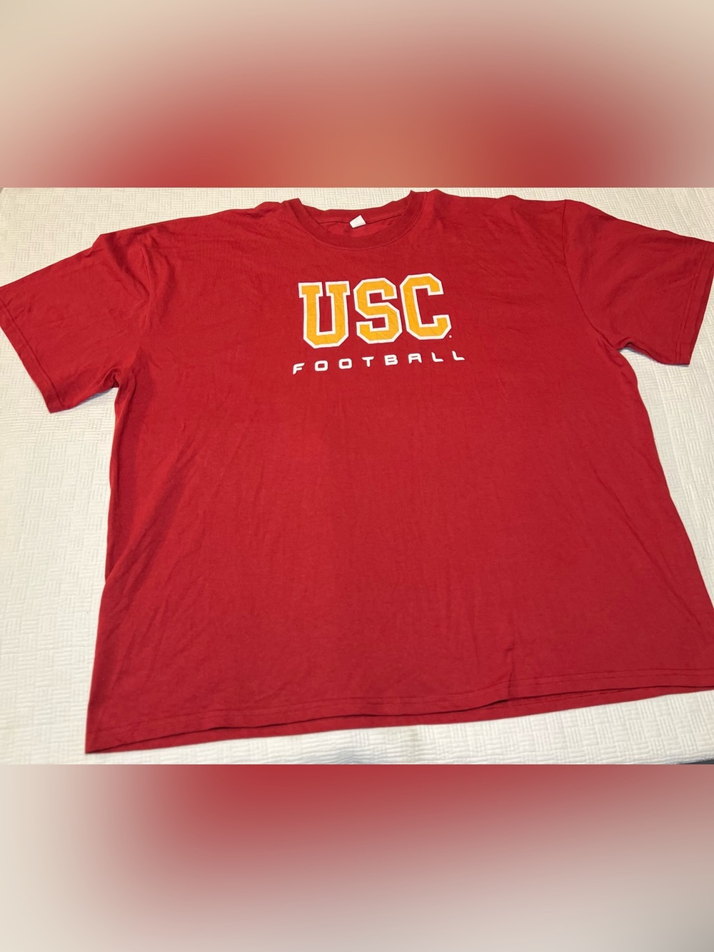 USC Football Short Sleeve Crewneck T-Shirt - Burgundy